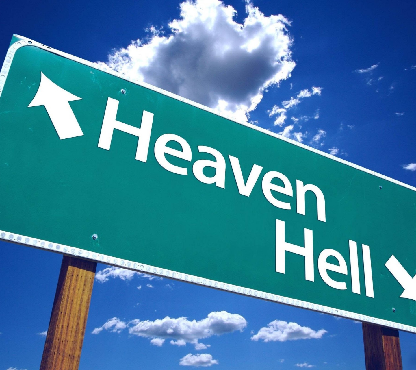 Heaven And Hell Sign