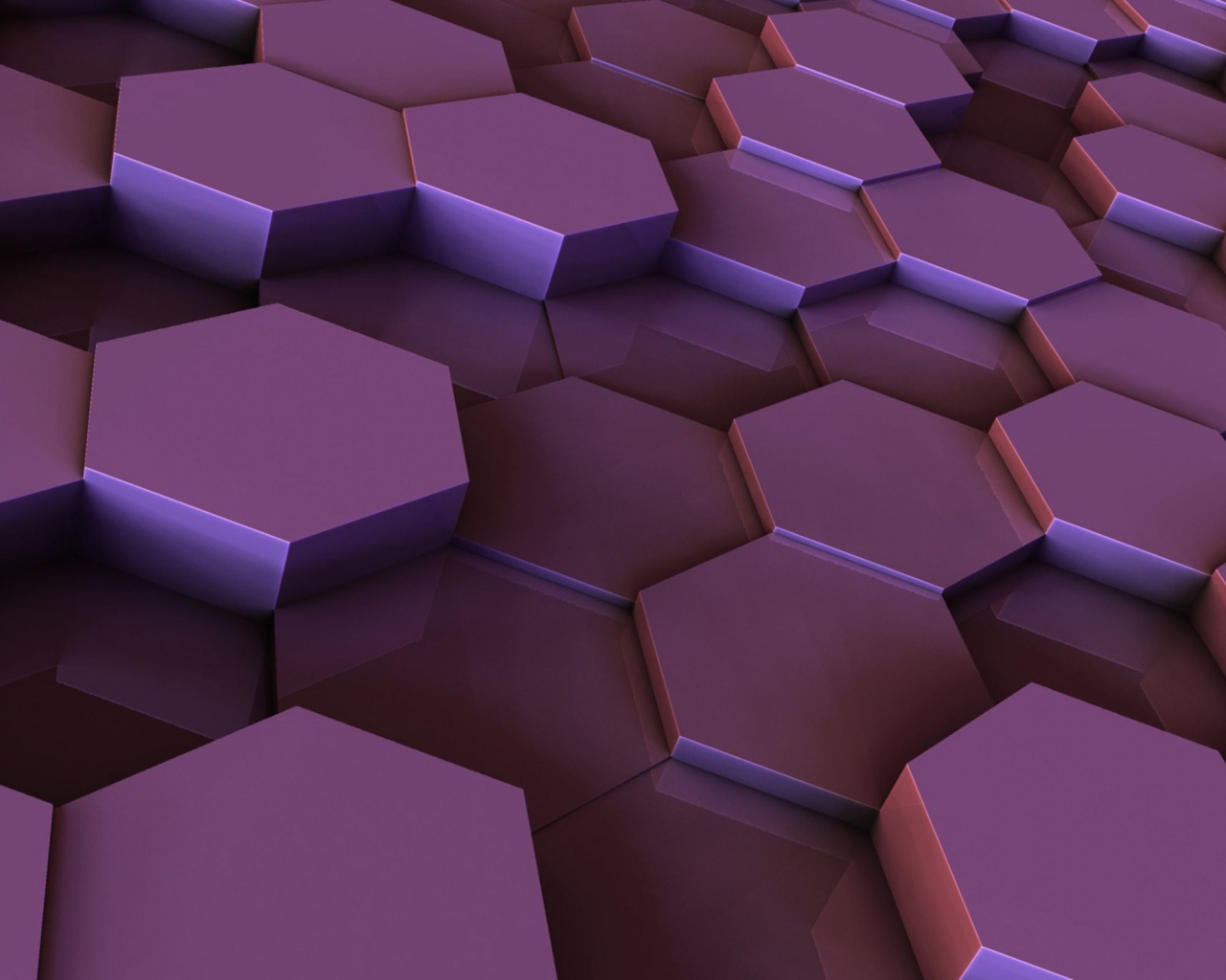 Hexagons Purple