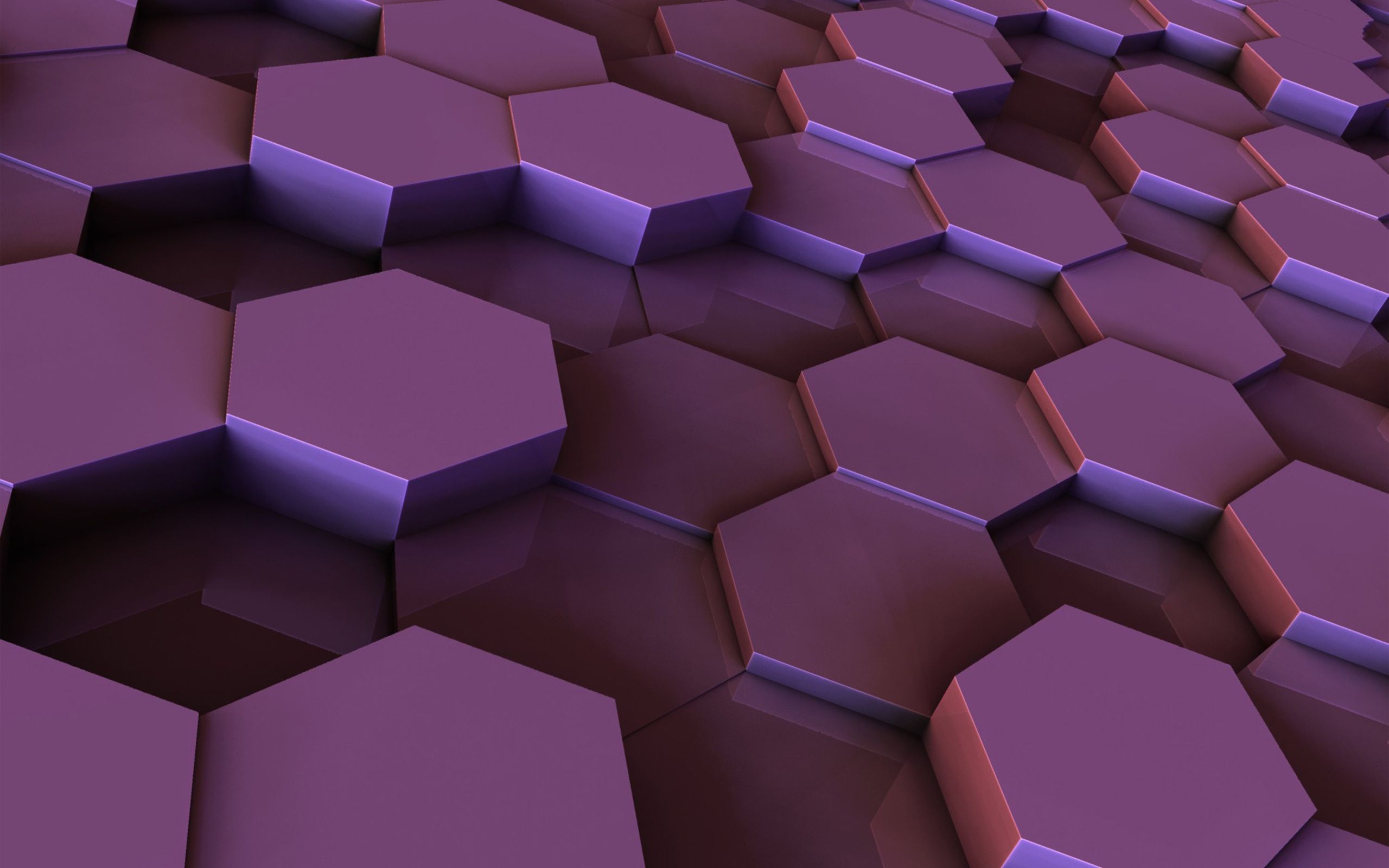 Hexagons Purple