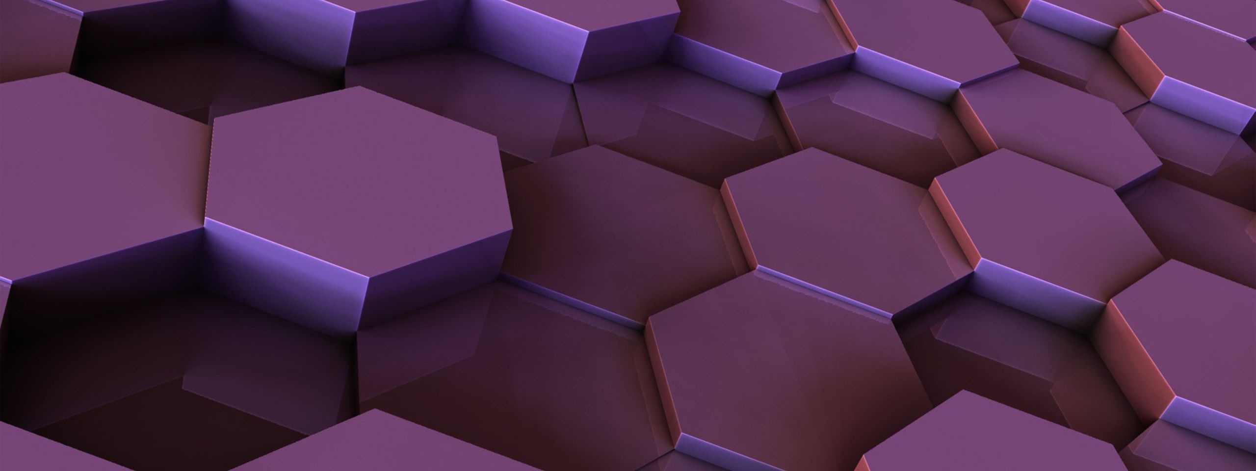 Hexagons Purple