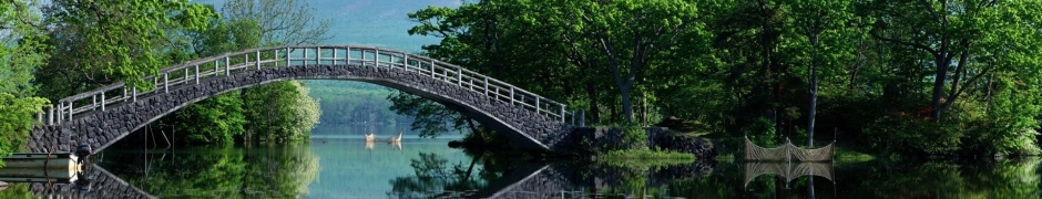 Hokkaido Japan Park Bridge Lake Scenary Nature