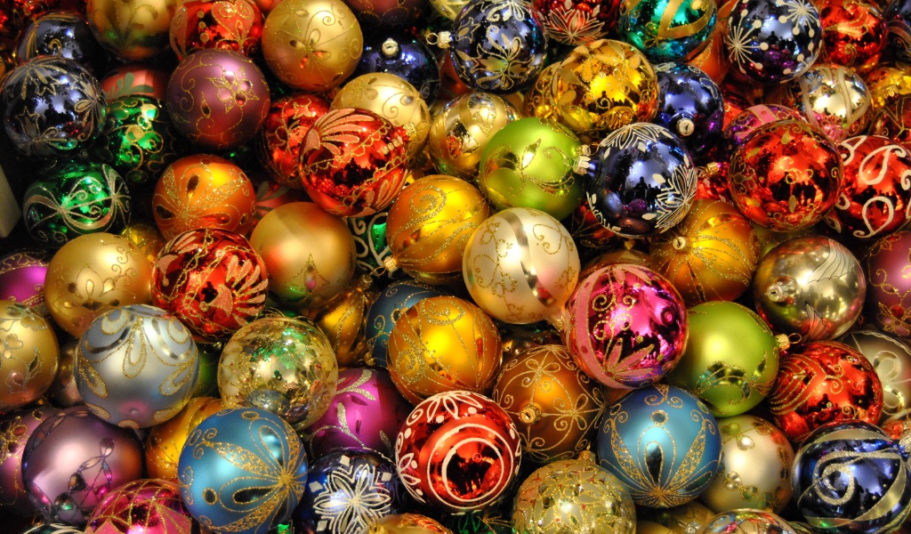 Holidays Christmas New Year Balls