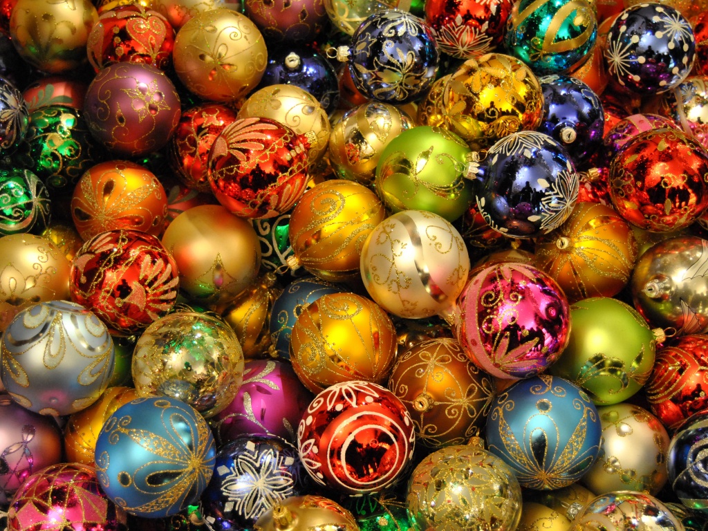 Holidays Christmas New Year Balls