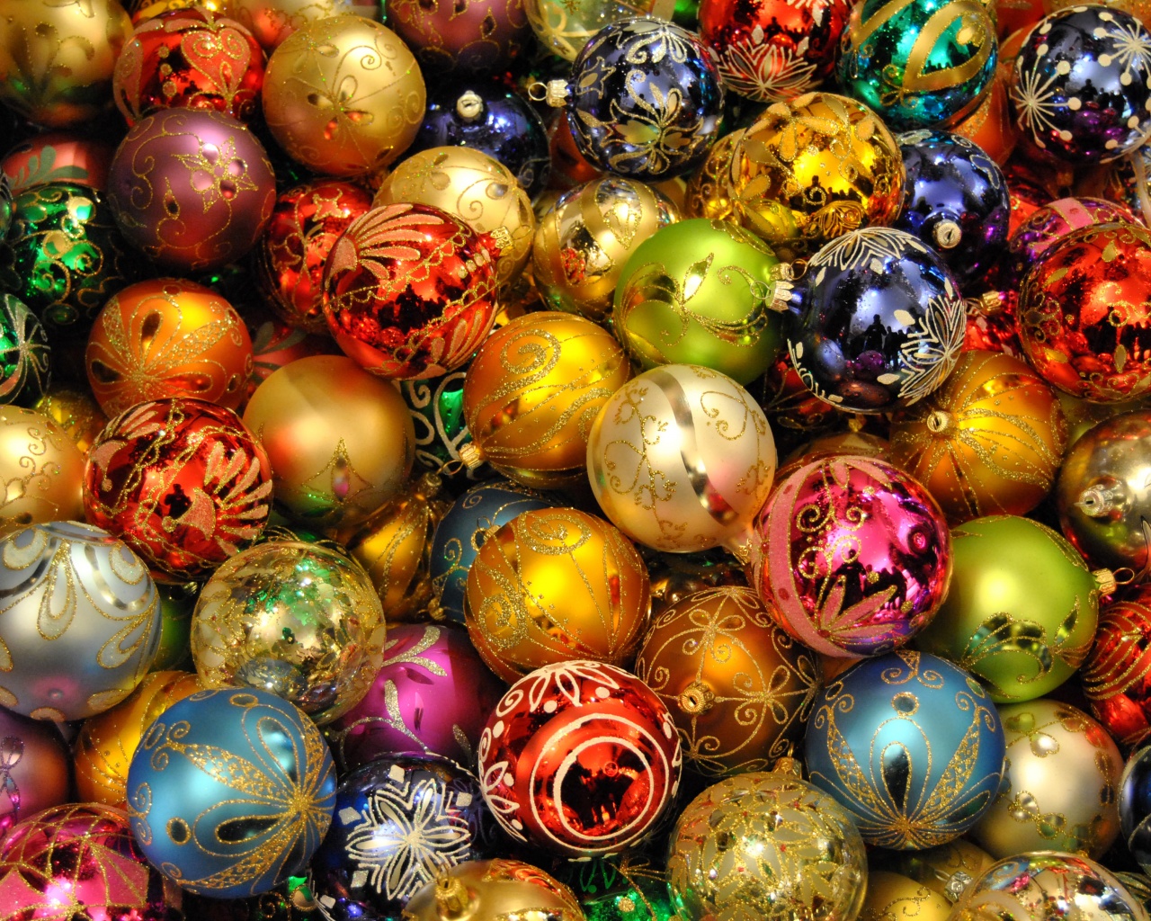 Holidays Christmas New Year Balls