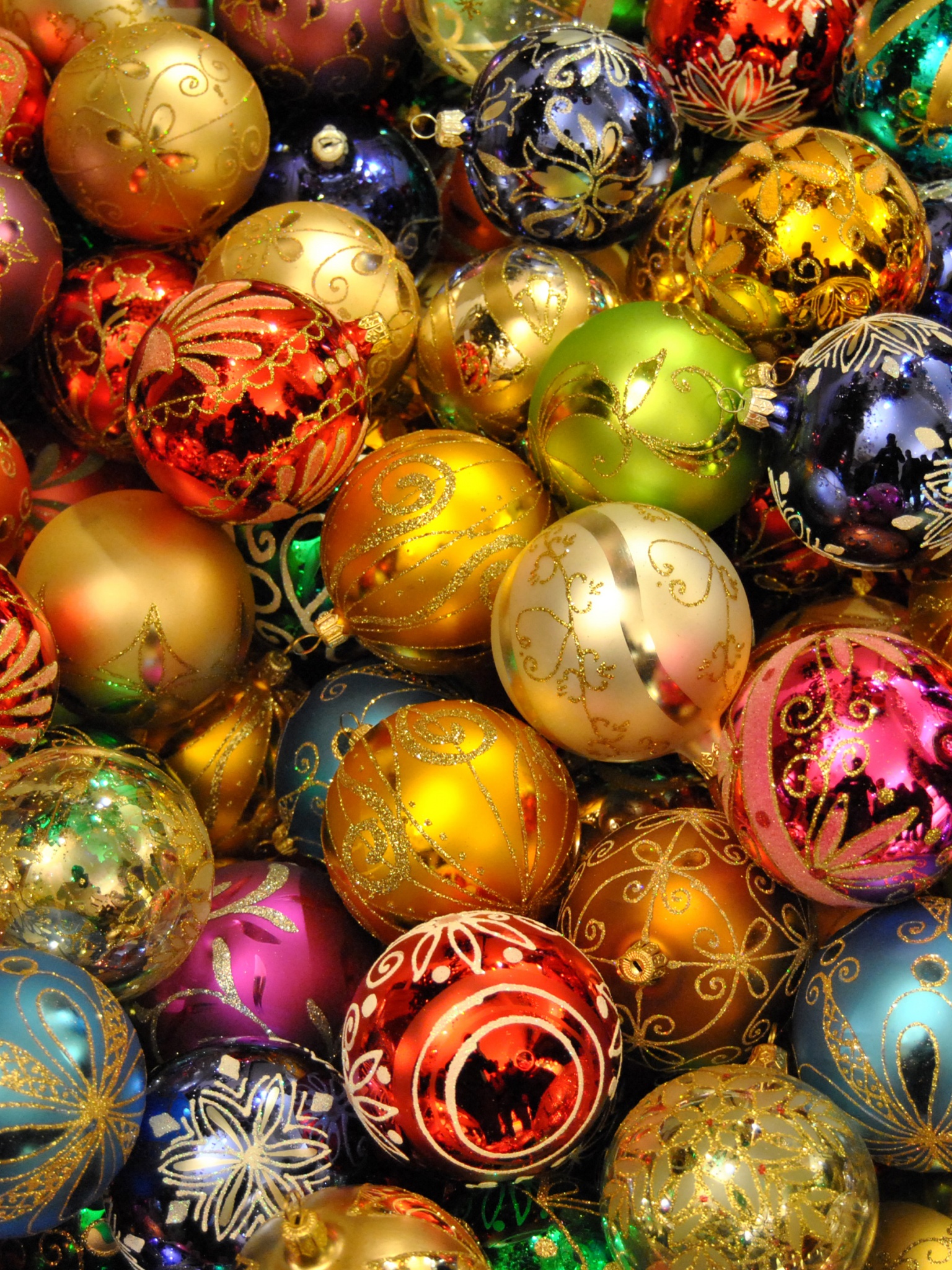 Holidays Christmas New Year Balls