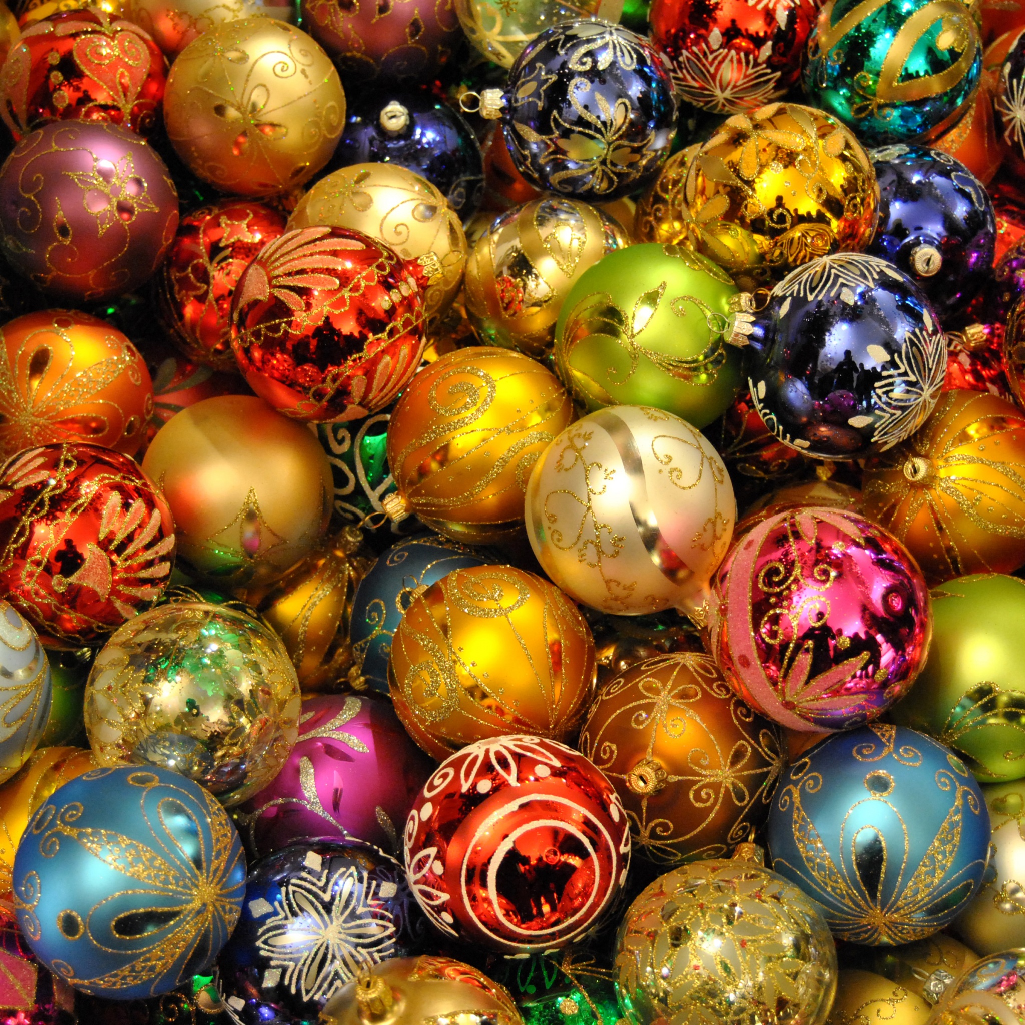 Holidays Christmas New Year Balls