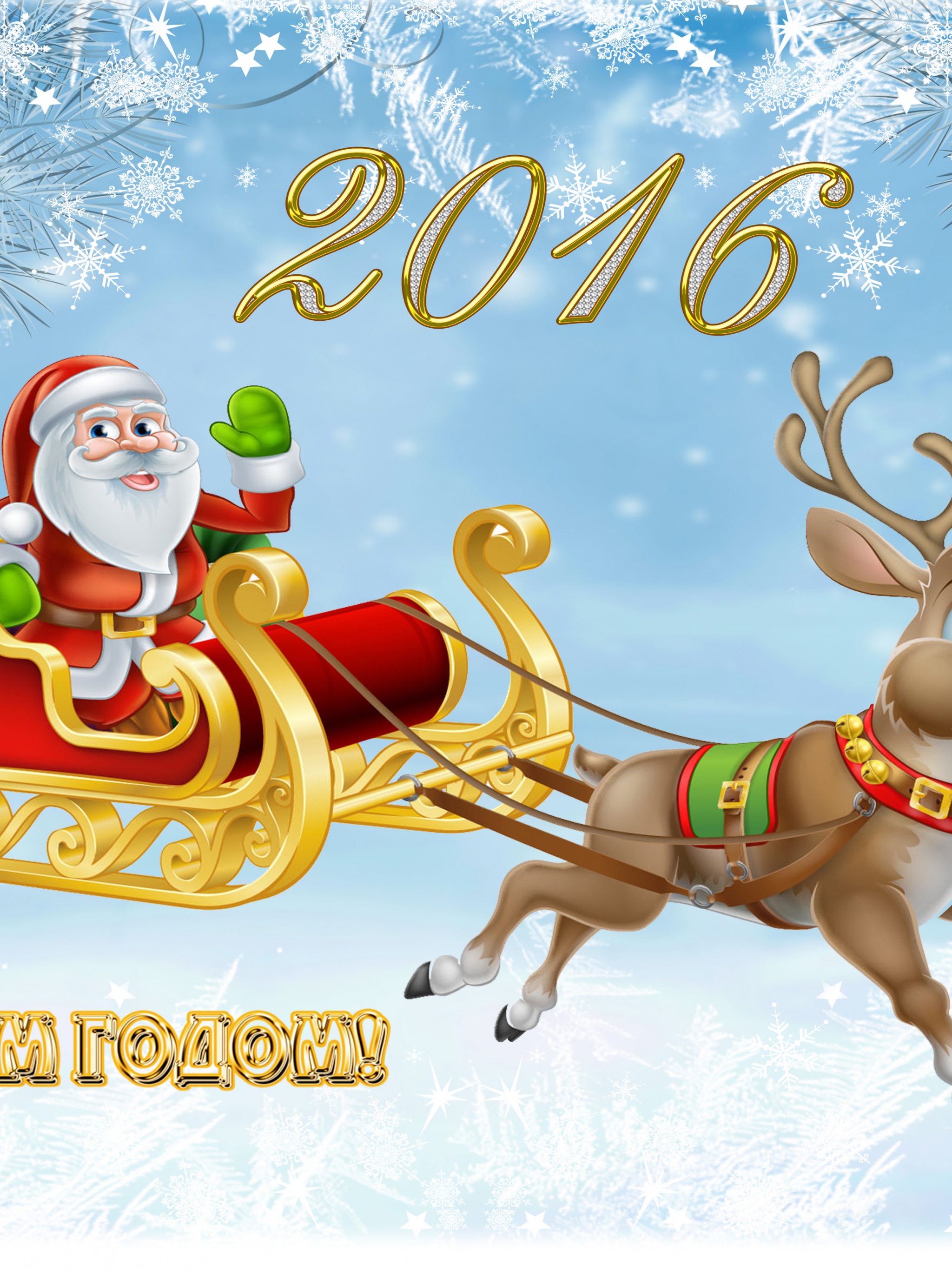 Holidays New Year 2016 Deer