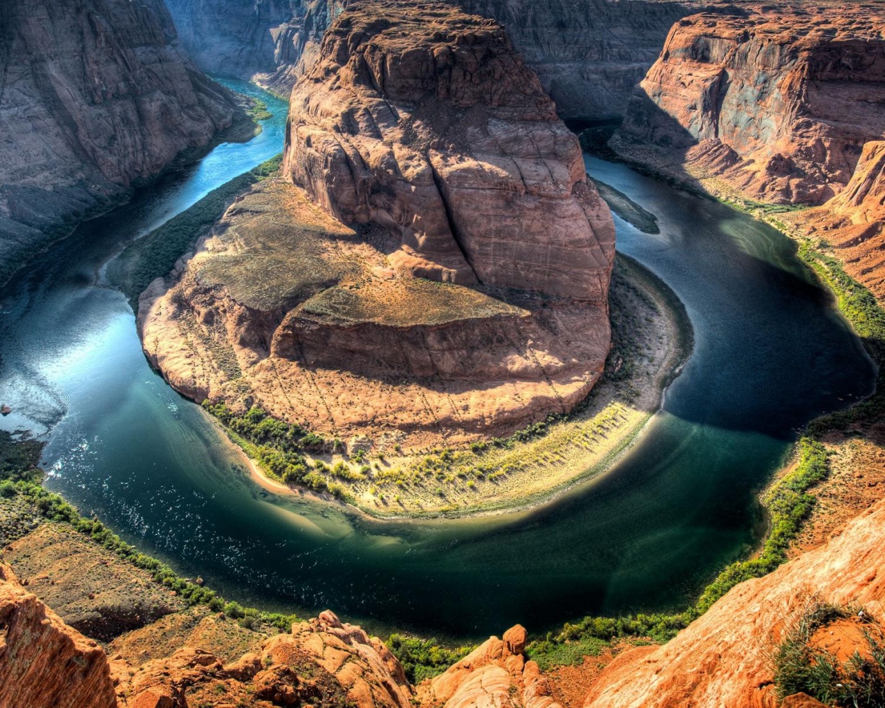 Horseshoe Bend Arizona Usa Nature Landscapes