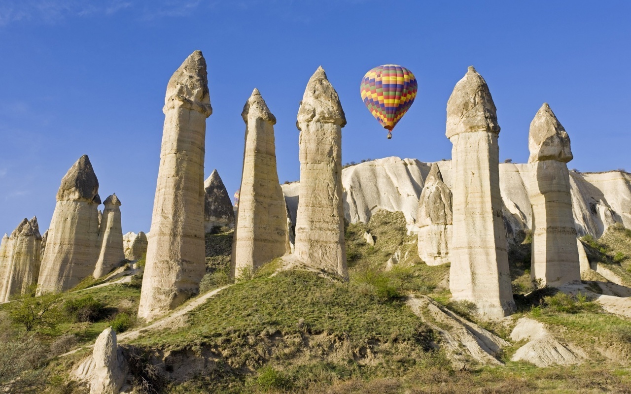 Hot Air Balloon Cappadocia Chimneys Turkey