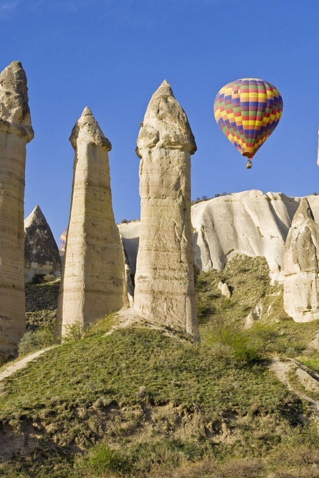 Hot Air Balloon Cappadocia Chimneys Turkey