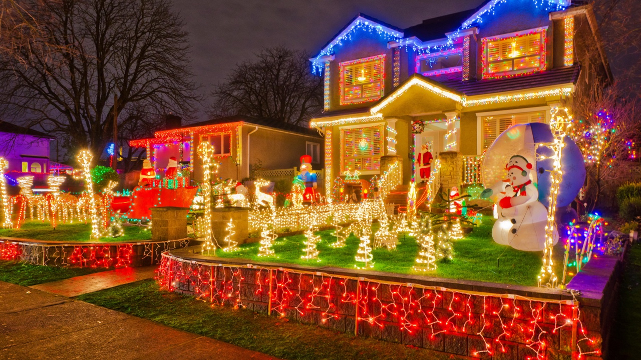 Houses Christmas Design Lights