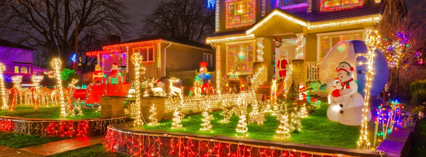 Houses Christmas Design Lights