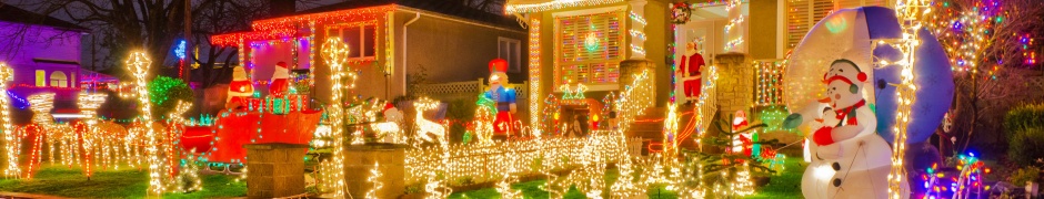 Houses Christmas Design Lights