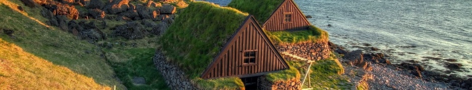 Houses Iceland Beautiful Nature Landscapes