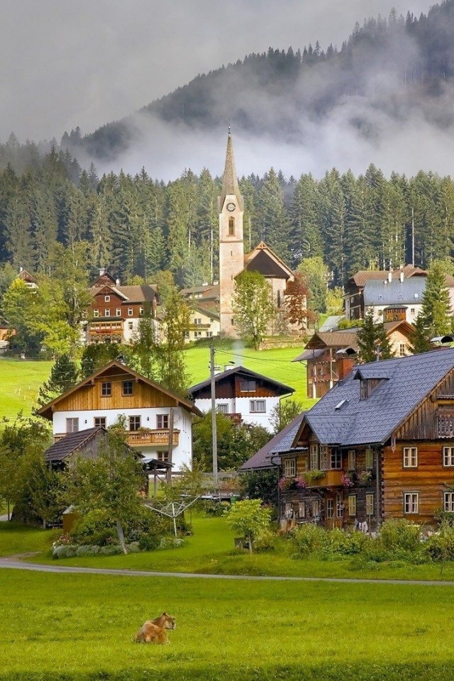 Houses Life Austria Village Beautiful Nature Landscapes