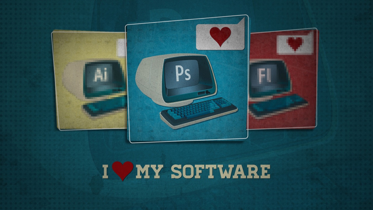 I Love My Software Photoshop Photoshop Monitor Keyboard