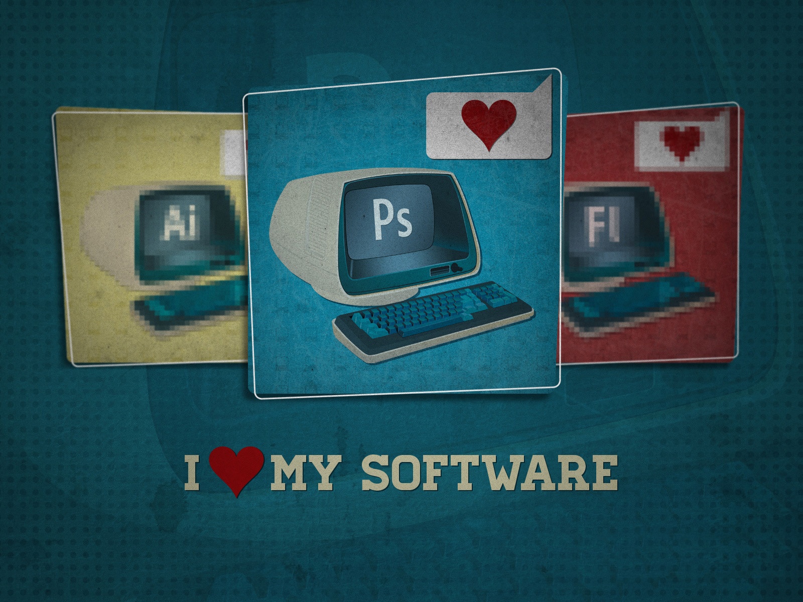 I Love My Software Photoshop Photoshop Monitor Keyboard