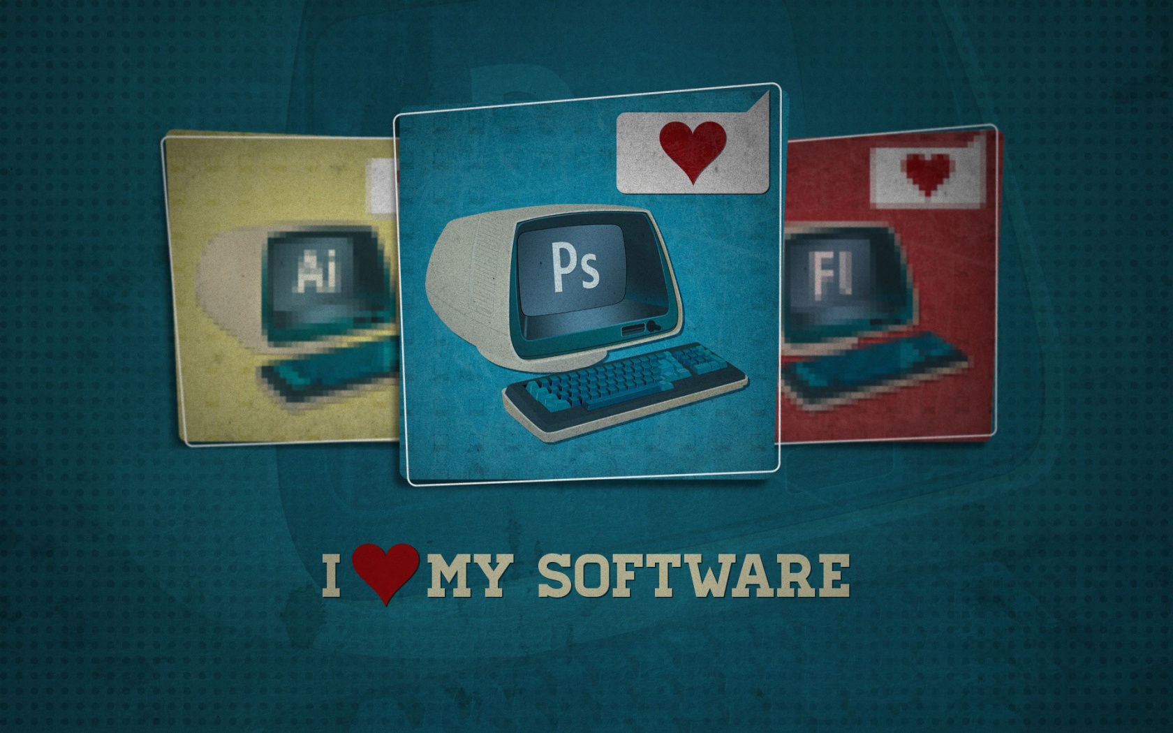 I Love My Software Photoshop Photoshop Monitor Keyboard