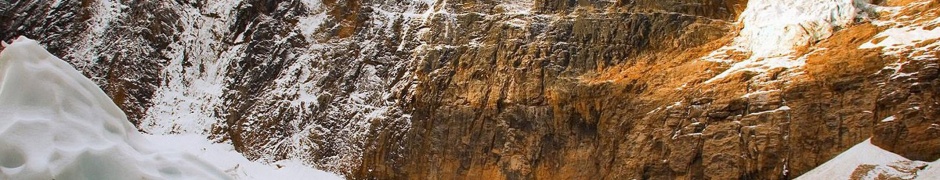 Ice Flow Angel Glacier Jasper National Park Alberta