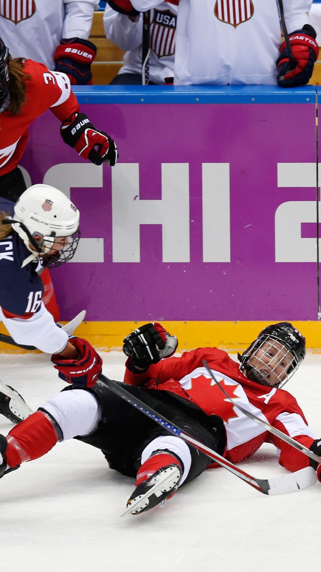 Ice Hockey Women Match In Sochi 2014