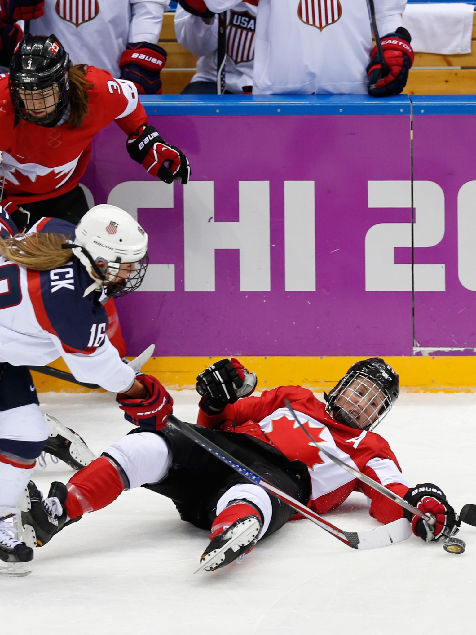 Ice Hockey Women Match In Sochi 2014