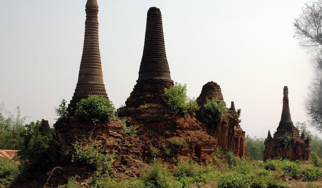 Indein Inle Lake Stupas Burma