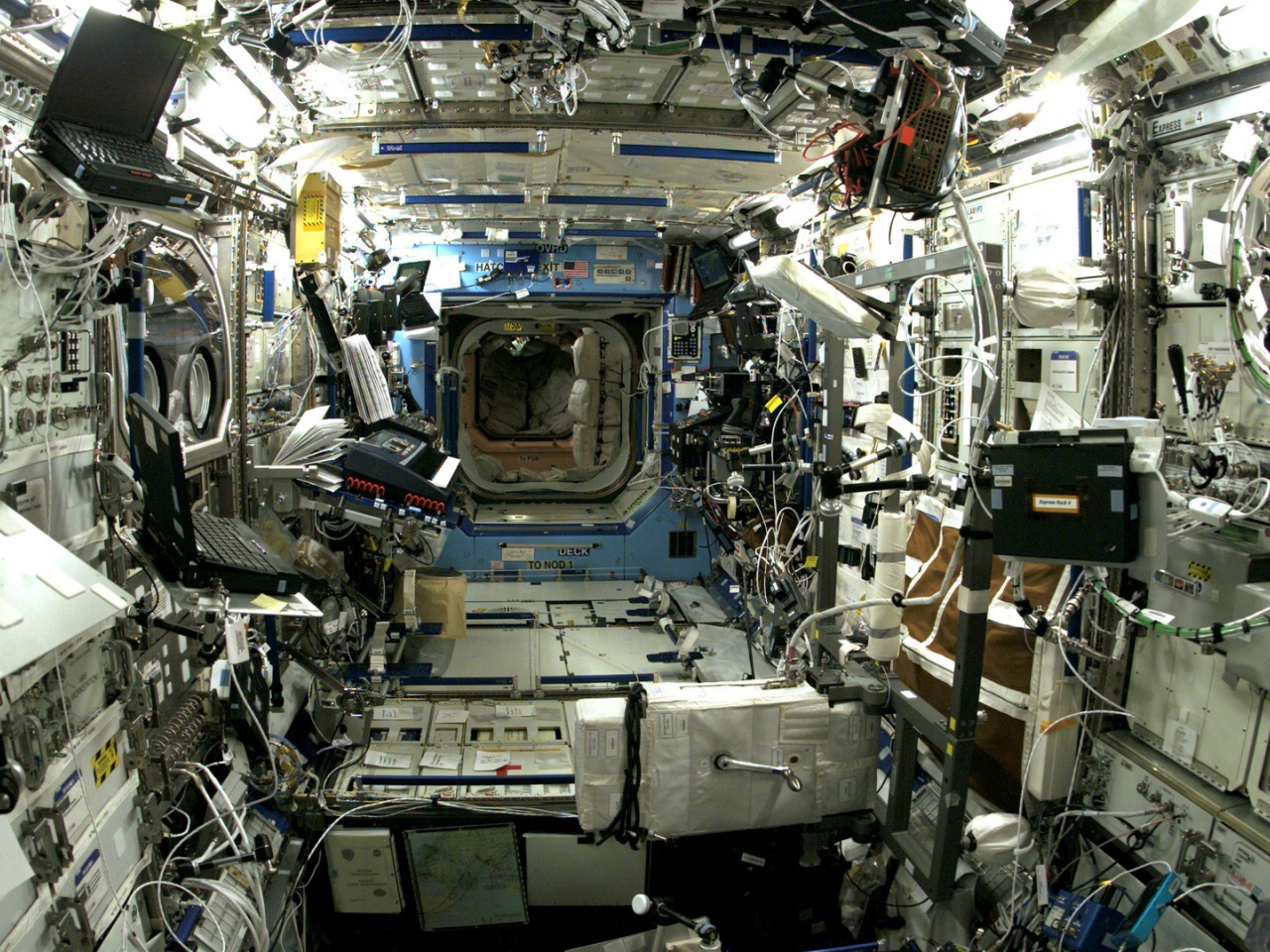 Inside Space Shuttle