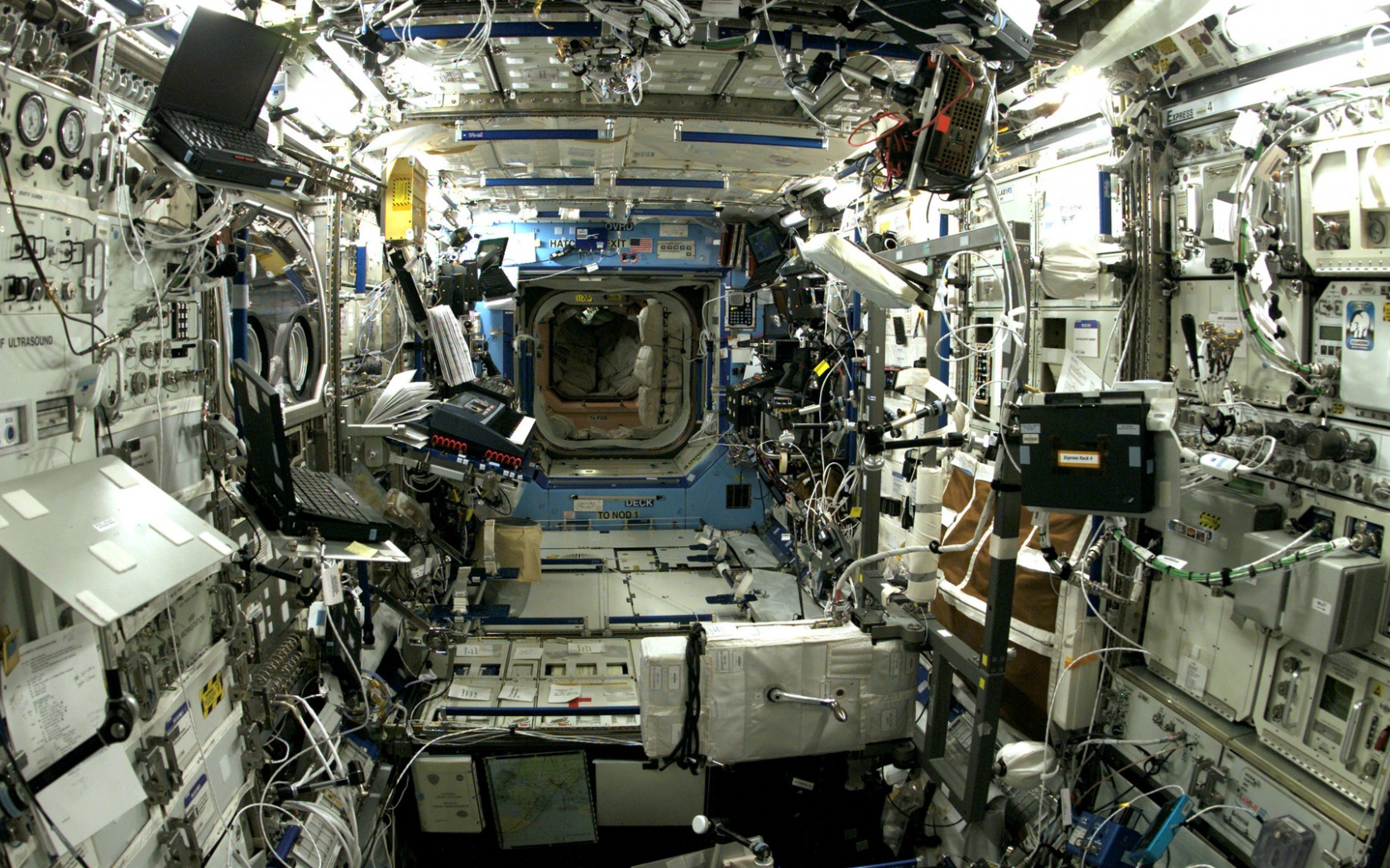 Inside Space Shuttle