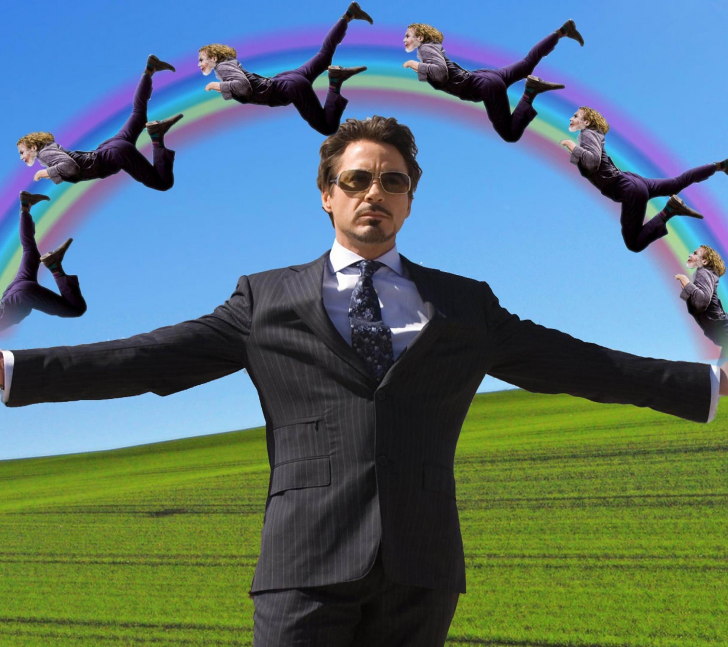 Iron Man The Joker Funny Rainbows Tony Stark Robert Downey Jr