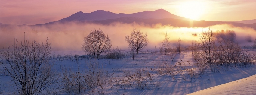 Japan Hokkaido Beauty Sunrise Nature Landscapes