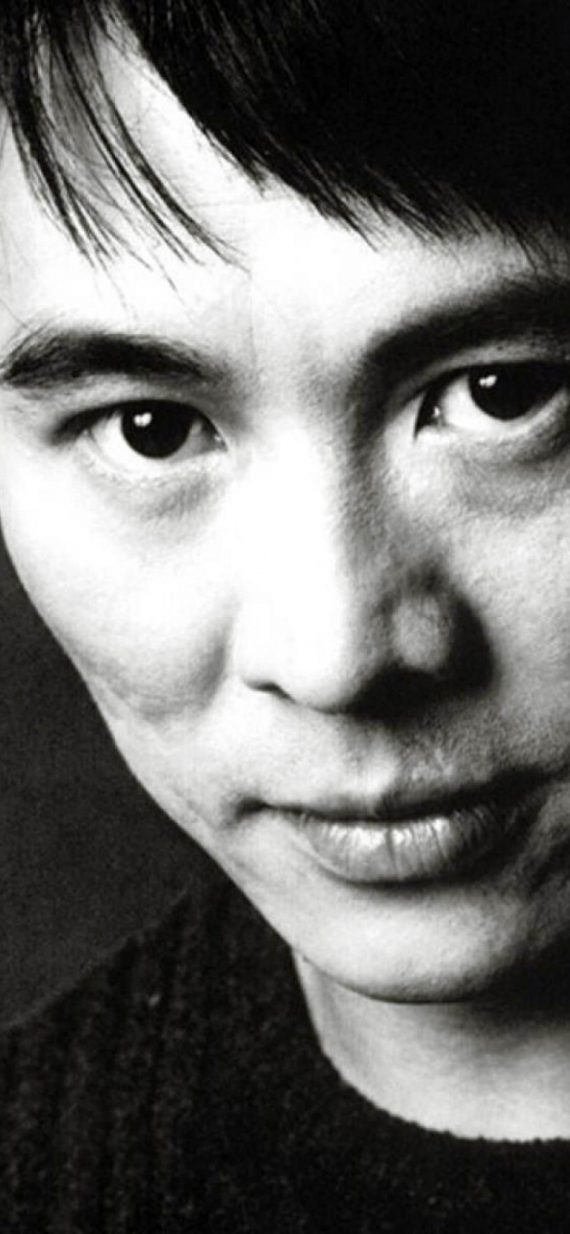 Jet Li Face Eyes Brunette Celebrity Man Actor Black White