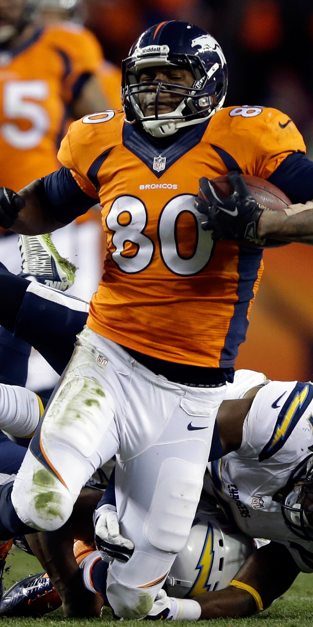 Julius Thomas Is Tackled By Addae