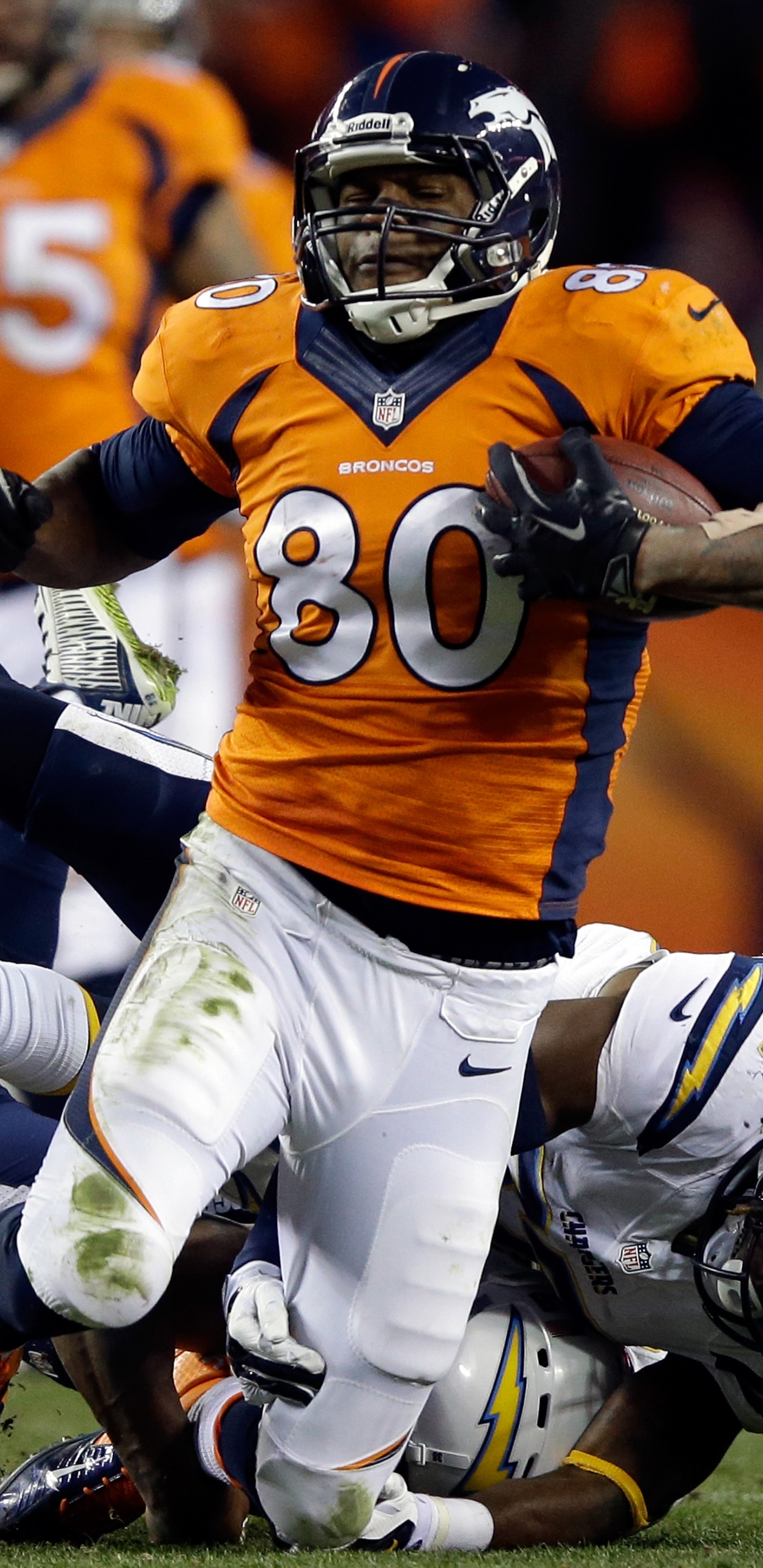 Julius Thomas Is Tackled By Addae