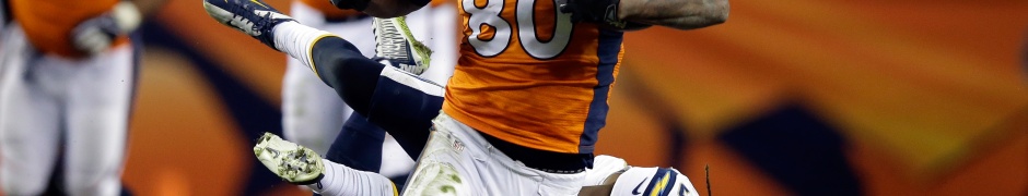 Julius Thomas Is Tackled By Addae