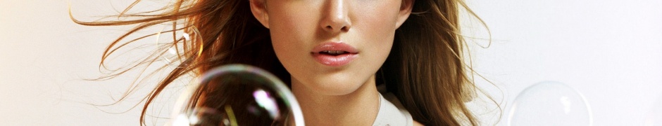 Keira Knightley Brunette Face Bubbles Decorations