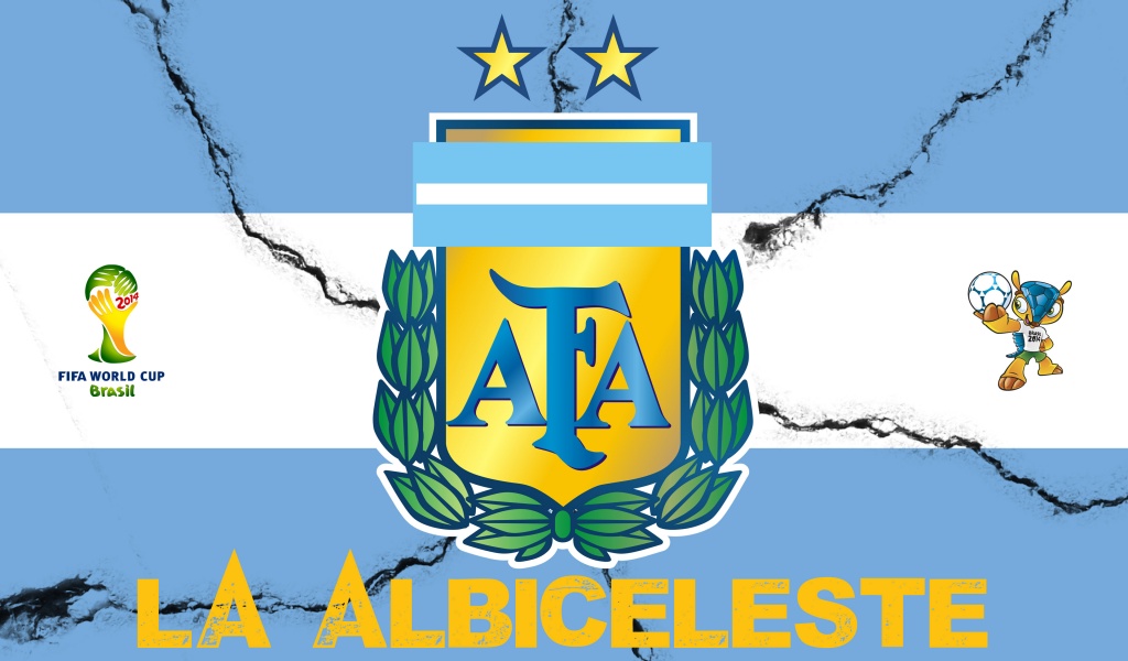 La Albiceleste Argentina Football Crest