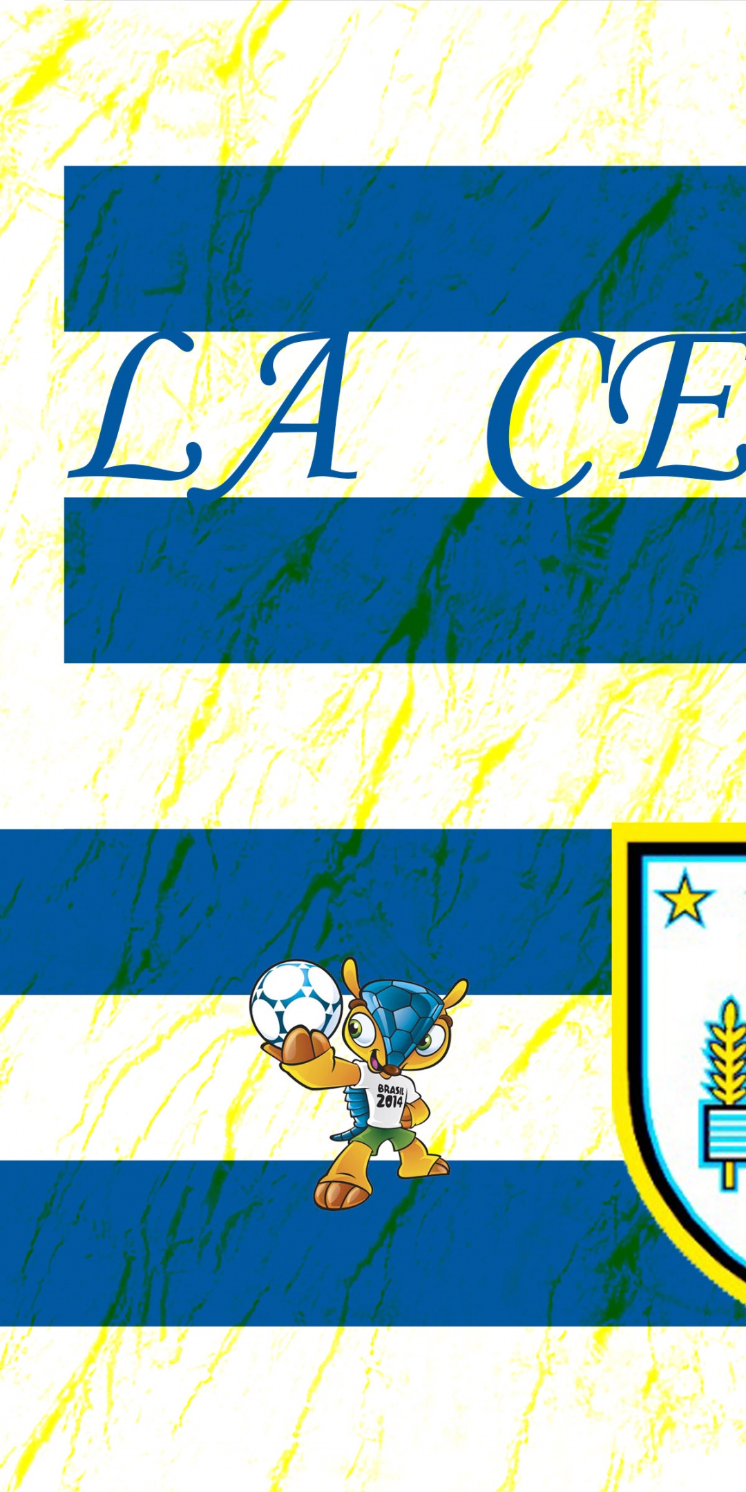 La Celeste Uruguay Football Crest Logo