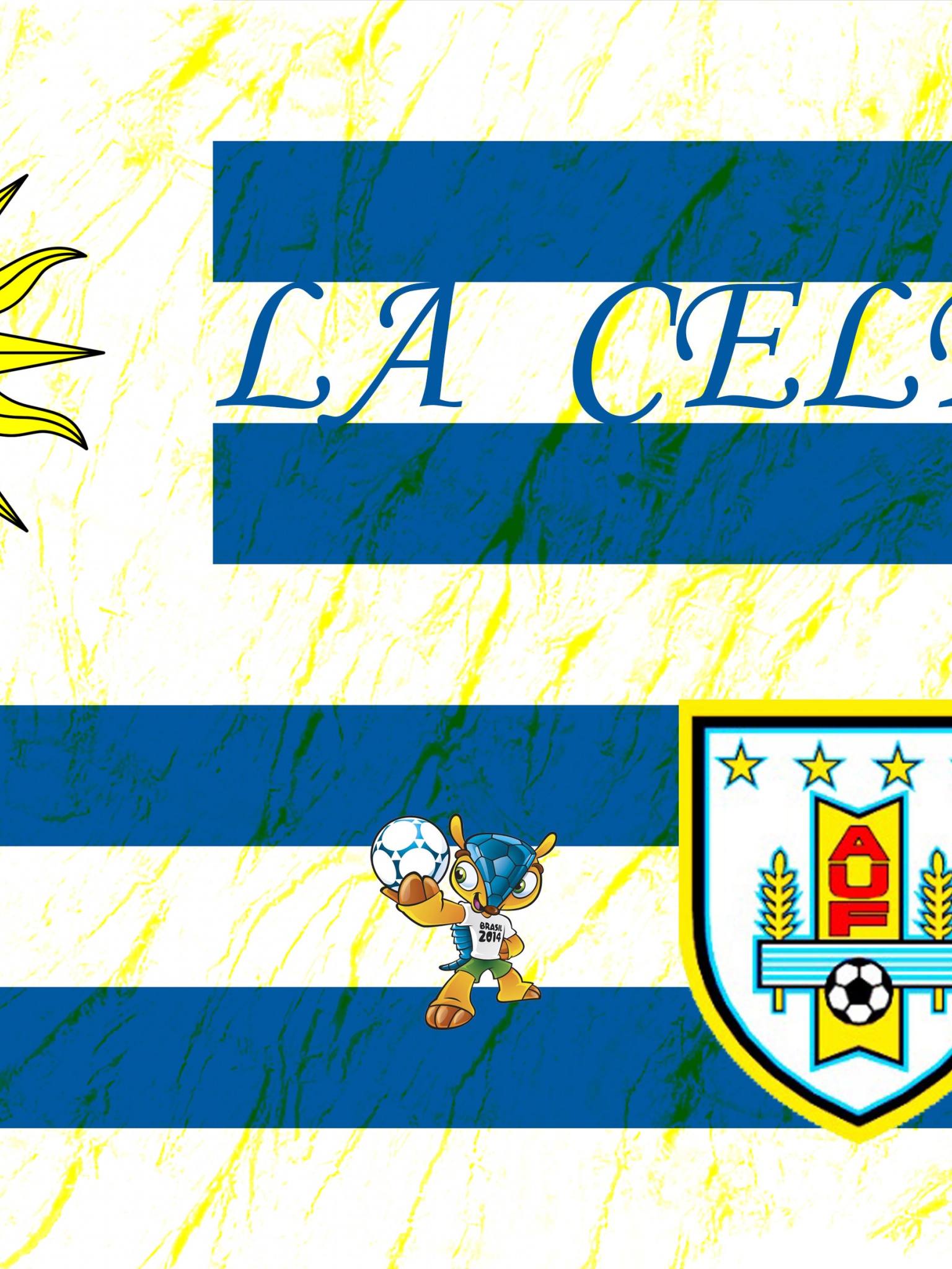 La Celeste Uruguay Football Crest Logo