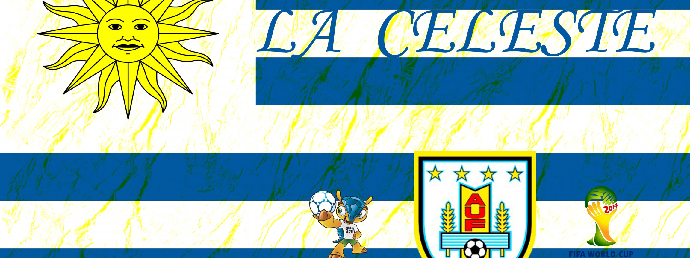 La Celeste Uruguay Football Crest Logo