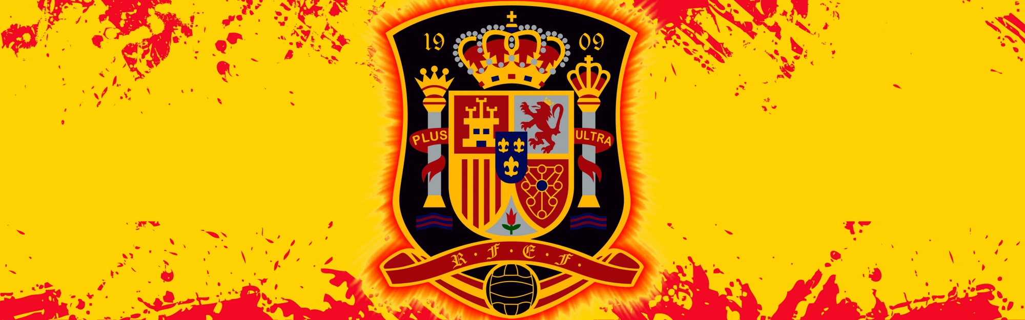 La Furia Roja Spain Football Crest Logo