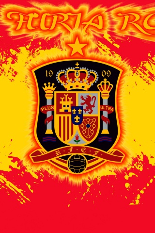 La Furia Roja Spain Football Crest Logo