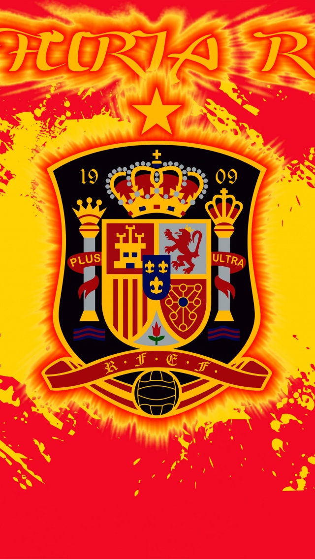 La Furia Roja Spain Football Crest Logo