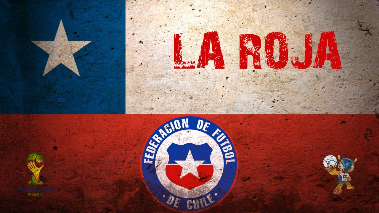 La Roja Chile Football Crest Logo