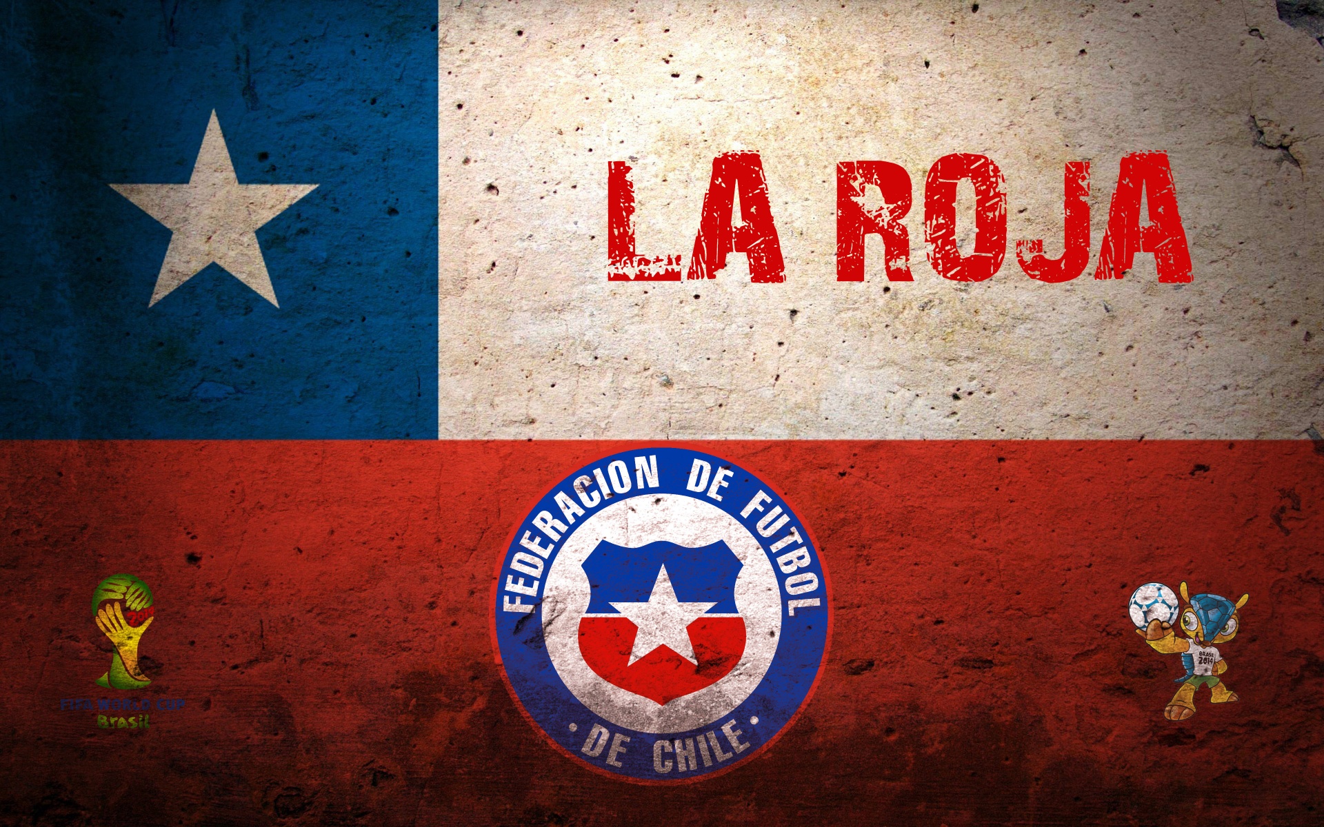 La Roja Chile Football Crest Logo