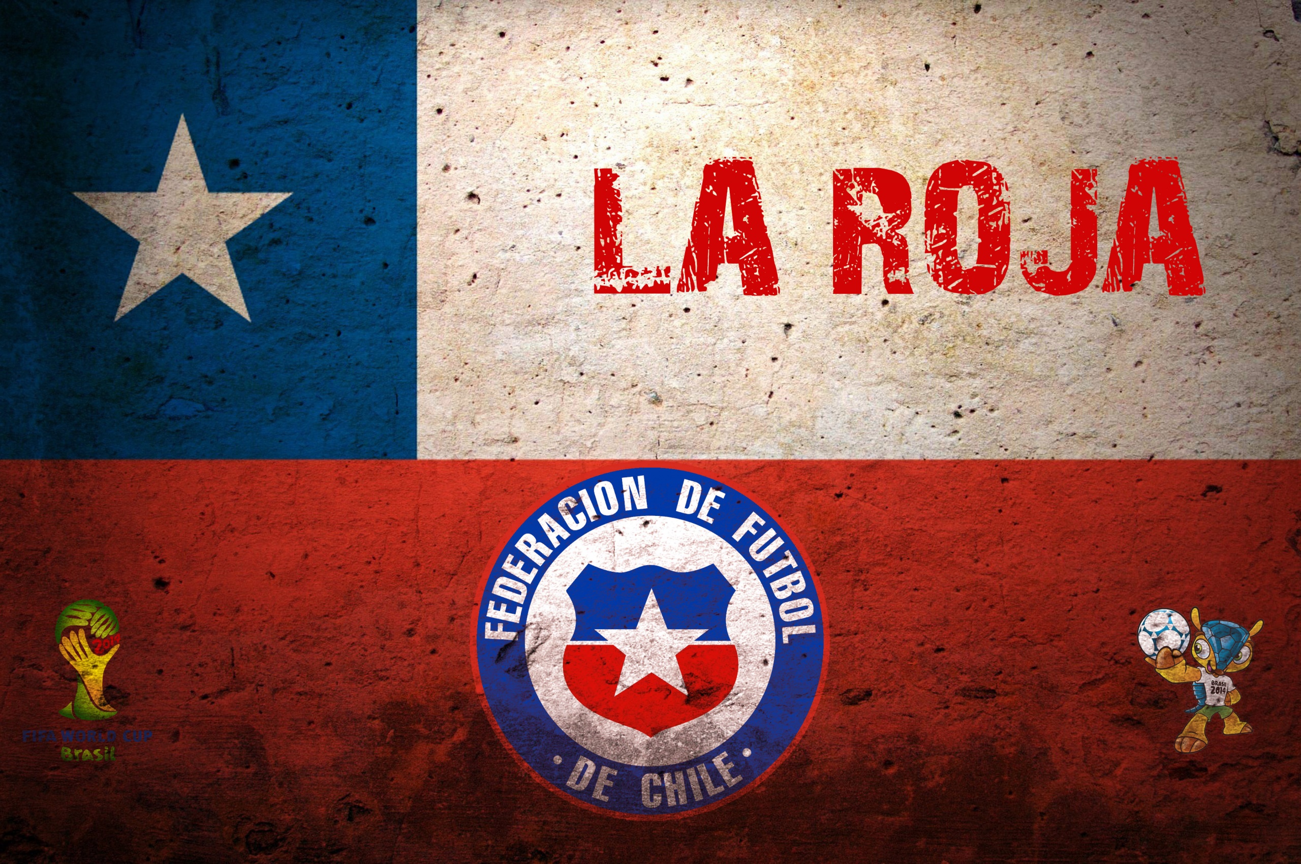 La Roja Chile Football Crest Logo