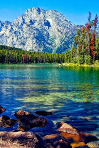 Lake And Mountains