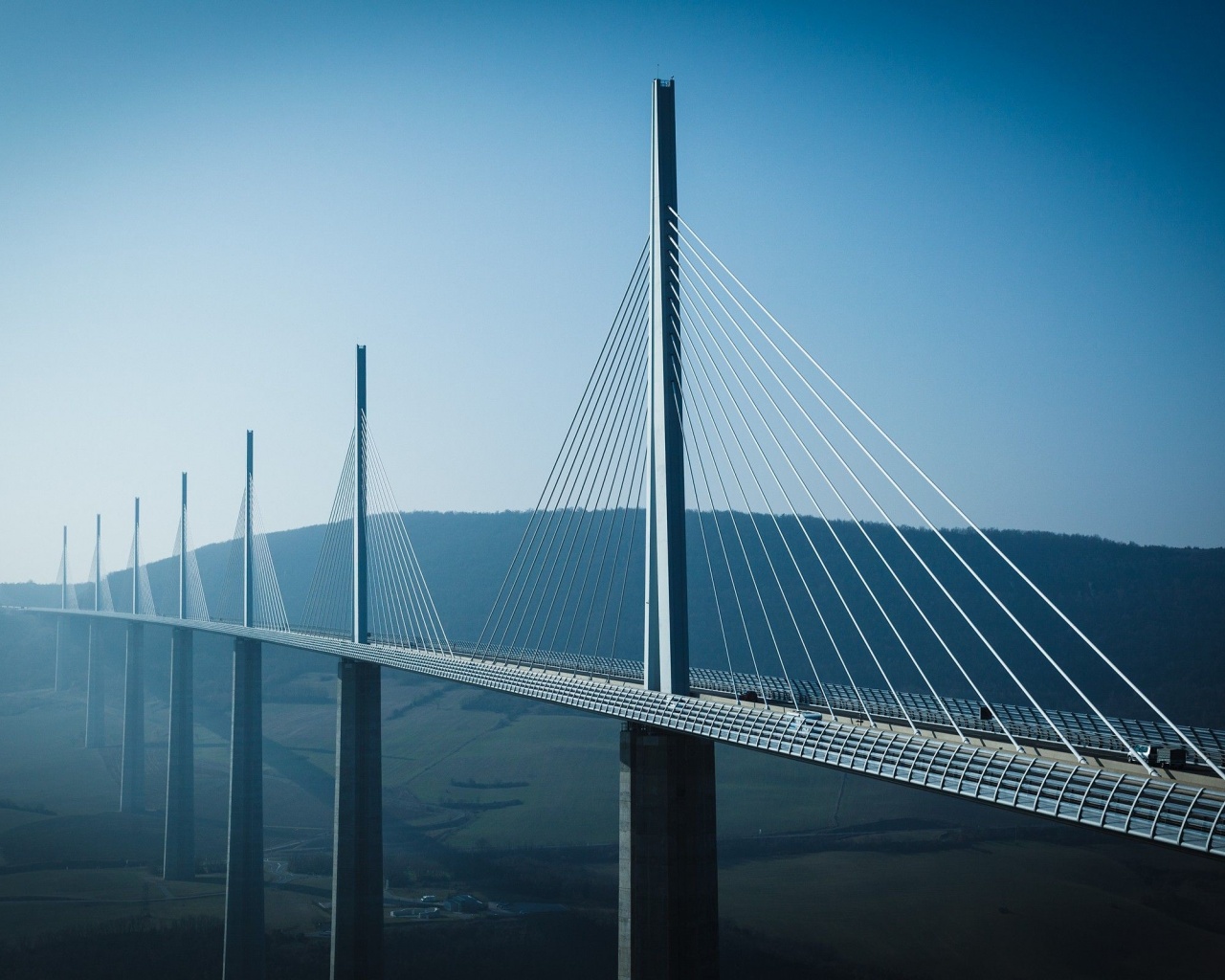 Landscape Architecture Photography Bridges Modern Skyscapes