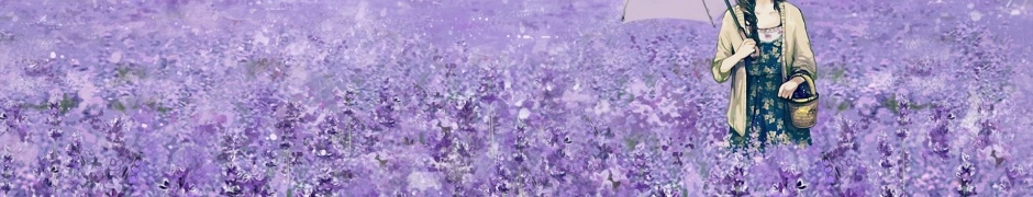 Lavender And Girl Anime