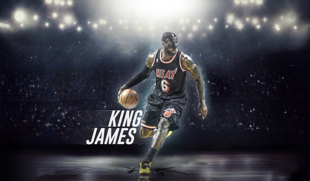 LeBron James With Mask