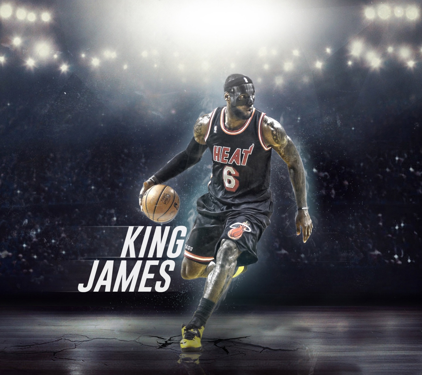 LeBron James With Mask